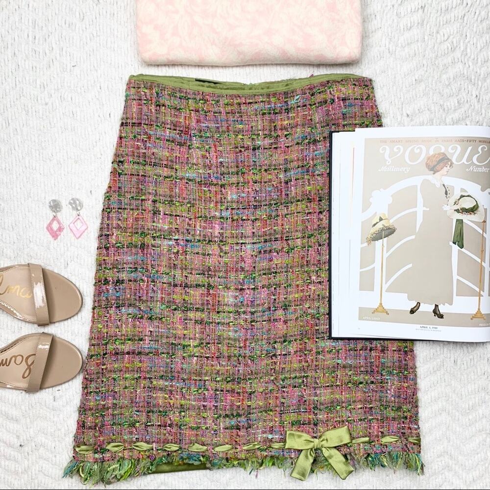 Rickie Freeman for Teri Jon Tweed Skirt Size 4